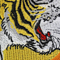 Miniatyrbillede 3 af 5: Store Brølende Tiger Mærker Strygemærker Dyremærker til Jakker