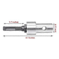 Miniatyrbillede 3 af 5: SDS-Plus til 1/2 tomme (M13x15mm) Gevind Jordbor Adapter Nøglefri Borepatron Adapter Rundt Skaft til Hammerbor