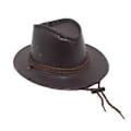 Miniatyrbild 3 av 5: Western Cowboy Hatt Solhatt Läder för Kostymtillbehör Semester Utomhus Camping (röd)
