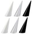 Miniatyrbillede 1 af 2: 6 stk. Fingerring Display Stativer Kegleform Ringholdere Chic Ringstandere (Assorteret Farve)