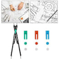 Miniatyrbillede 2 af 5: 10'' Proportional Divider Skala Kunstner Tegneværktøj Tegnemålingsværktøj Multipurpose Kompas Tegnelinjal