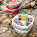 Miniatyrbild 3 av 4: Hopfällbara hinkar för inomhus och utomhus, enkel förvaring