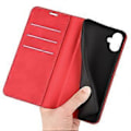 Miniatyrbillede 4 af 5: Til Samsung Galaxy A06 Etui Skin-Touch Læder Wallet Telefon Cover Style D