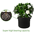 Miniatyrbilde 3 av 4: 3-pakning Grow Bags Fabric Smart Pots For Plants With Handles Bundle