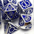 Miniatyrbild 3 av 5: 7 st/förpackning Polyedrisk zinklegering för Drakfjäll DnD RPG Brädspel Tärningar(08) 8