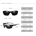Miniatyrbilde 5 av 5: Sand Black Frame with Gray Glitter - Polariserte solbriller for meg