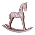 Miniatyrbillede 1 af 5: Gyngende Hest Statue Træ Borddekoration Samling Ideel Gave til Soveværelse Cafe (Pink) Pink