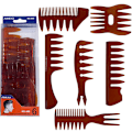 Miniatyrbild 1 av 4: 6-pack Quiff Stylingkam för män Professionell frisörborste