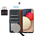 Miniatyrbillede 4 af 4: Litchi Tekstur RFID PU Etui Til OnePlus Ace / 10R Blue