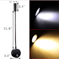Miniatyrbilde 4 av 5: LED leselampe, 360° rotasjon nattlampe, varm hvit farge