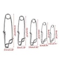 Pikkukuva 2 / 5: 5 kpl/pakkaus pitkäsiimaleikareita ruostumattomasta teräksestä Snap Swivel Longline Branch Hanger Tonnikalan kalastusliittimet M