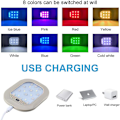 Miniatyrbillede 3 af 5: Bil LED Indvendig Loftslys, USB Genopladelig 8 Farver LE