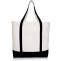 Miniatyrbilde 2 av 5: Solid Bomullslerret Tote Bag 45*35+9