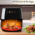 Miniatyrbillede 5 af 5: 9 tommer genanvendelige Air Fryer måtter, 2 stk. skridsikre runde silikone