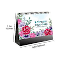Miniatyrbilde 2 av 5: 2025.7-2026.12 Månedlig Gave Skrivebord Engelsk Skrivebordskalender Ornament Gave D