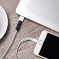 Miniatyrbilde 3 av 5: 12 stk. Type-C Kabel Lader, (12 stk., Svart, Grå) Myk Silikon