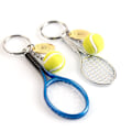 Miniatyrbillede 5 af 5: 4 stk. Tennis Racket Nøglering, Metal Nøglering Kreativ Nøglering S