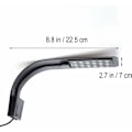 Miniatyrbillede 2 af 3: Akvarium LED Lampe Ultratynd Fiskekum Clip Lampe til Planter (Sort