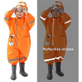 Miniatyrbilde 3 av 5: Barner regnfrakk med hette - Regnfrakker for gutter og jenter - Unisex poncho