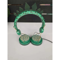 Miniatyrbillede 5 af 5: Ledningsforbundet Computer Headset med Dinosaur Design til Børn - Holdbart