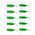 Miniatyrbillede 3 af 5: 10 Stykker Hårde Agn Cicada Saltvand Guld(Grøn) Green