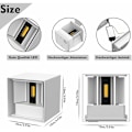 Miniatyrbillede 3 af 5: 2 stk. indendørs/udendørs væglampe, 12W LED udendørs væglampe 300