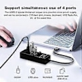 Pikkukuva 2 / 5: RYRA 4 Portin USB3.0 Hub Nopea Latauslaajennus 5Gbps HUB LED-merkkivalolla