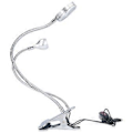 Miniatyrbilde 4 av 5: Klype Skrivebordslampe 10 Gir Justerbar LED Dobbel Hodet Svanehals Bordlampe Leselampe for Soverom