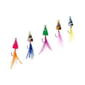 Miniatyrbilde 4 av 5: Kunstig Bucktail Jigs Blyhode Isfiske Lokkemiddel Jig Hode Agn Krok 5g()