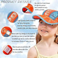 Miniatyrbillede 4 af 5: Børne Baseball Cap Mesh Cap Justerbar Trucker Cap Åndbar Anti-UV Skygge Sommer Solhat blågrå grey