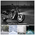 Miniatyrbillede 4 af 5: 1 stk Super Lys Hvid Motorcykel LED Projektor Forlygte Vandtæt