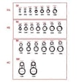 Pikkukuva 3 / 5: Valu Vavan Silmukan Korjaussarja Vavan Renkaat Vavan Silmukat Vavan Renkaiden Vaihto Keraamiset Vavan Renkaat All models of No. 8