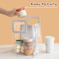 Miniatyrbild 6 av 7: 4-pack 300 ml glasburkar för overnight oats med glaslock, lämpliga för overnight oat-sallad, frukt-yoghurtpudding, med tättslutande skruvlock