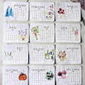 Miniatyrbild 3 av 5: 2025 Planterbar Frökalender - Biologiskt Nedbrytbar Papperskalender