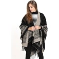 Miniatyrbillede 3 af 5: 1 stk. Cape Shawl Elegant Varmt Firkantet Efterår og Vinter Kvinder Khaki
