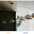 Miniatyrbilde 4 av 4: Hengende lampe E27 med skrue ring, justerbar tekstilkabel 100cm,