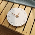 Miniatyrbillede 4 af 5: 30,5 cm fladt trævægur - lydløs bevægelse - dekorativ