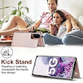 Miniatyrbillede 3 af 5: Crossbody TPU+PU Etui til Samsung Galaxy S20 FE Rose Gold