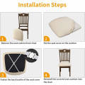 Miniatyrbilde 4 av 5: Spisebordstoltrekk 4 stk Universal Avtakbar Elastisk Stretch