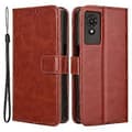 Til TCL 501 Wallet Stand Case Crazy Horse Tekstur Læder Telefon Cover Style D