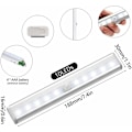 Miniatyrbild 4 av 5: Set med 3 LED-rörelsesensor inomhusljus skåpsljus 10 LED-lampor w