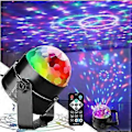 Miniatyrbilde 4 av 4: Discoking Discolys Partylys Discolys Lyseffekter 7 Farger Musikkstyrt Led Dj-lys Partybelysning Partylampe For Halloween Jul Ch