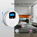 Miniatyrbild 3 av 8: Koldioxidlarm detektor EN 50291 certifierad, CO-larm detektor med digital display, utbytbara AA-batterier
