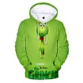 Grøn Monster Grinch Hættetrøje til Mænd med 3D-print - Style 2 - Størrelse L Style 2 L