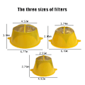 Miniatyrbilde 2 av 5: 3 stk (S M L) Fine Maling Siler Gjenbrukbar Sil Filter Deksel Ste