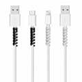 Miniatyrbilde 2 av 5: 12 stk. Type-C Kabel Lader, (12 stk., Svart, Grå) Myk Silikon