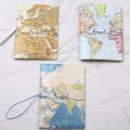 Miniatyrbilde 1 av 5: 3 stk. Reise Passholder #B - Flip Case med Elastisk Lukking -