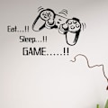 Miniatyrbild 5 av 5: Speltillbehör Väggdekaler för Pojkars Rum, ÄT Sov Spel + Ga
