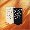 Miniatyrbild 4 av 5: Praktisk Badge Samling Display Tyg Robust Badge Förvaring Tyg Hållare Perfekt för Utställningar och Butiksdisplayer Svart L Black L