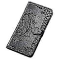 Miniatyrbillede 1 af 5: Wallet Case, Flip Case PU Læder Præget Folio Magnetisk Støttefod Cover Kortlommer til iPhone 14